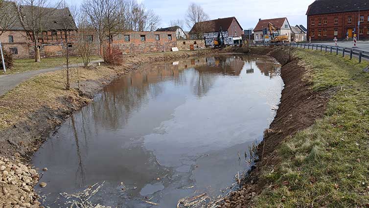 Miesterhorster Dorfteich gereinigt