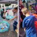 Kinder spielen und sammeln Stempel beim Kindertagsfest in der Innenstadt von Gardelegen mit Mitmach-Stationen, Parcours und Familienaktionen.