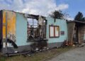 Vom Jugendclub Mood sind nach dem Großbrand nur die ausgebrannten Mauern geblieben / Foto: Jana Friedrich - Stadtspiegel