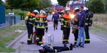 Einsatzübung der Gardelegener Ortswehr im Erlebnisbad