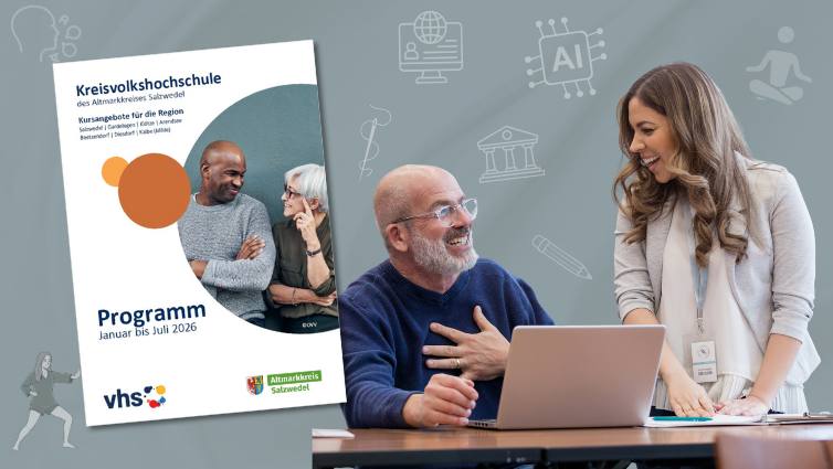 Die KVHS beginnt am 19. Januar mit dem Frühjahrssemester 2026. Alle Kurse sind online buchbar.